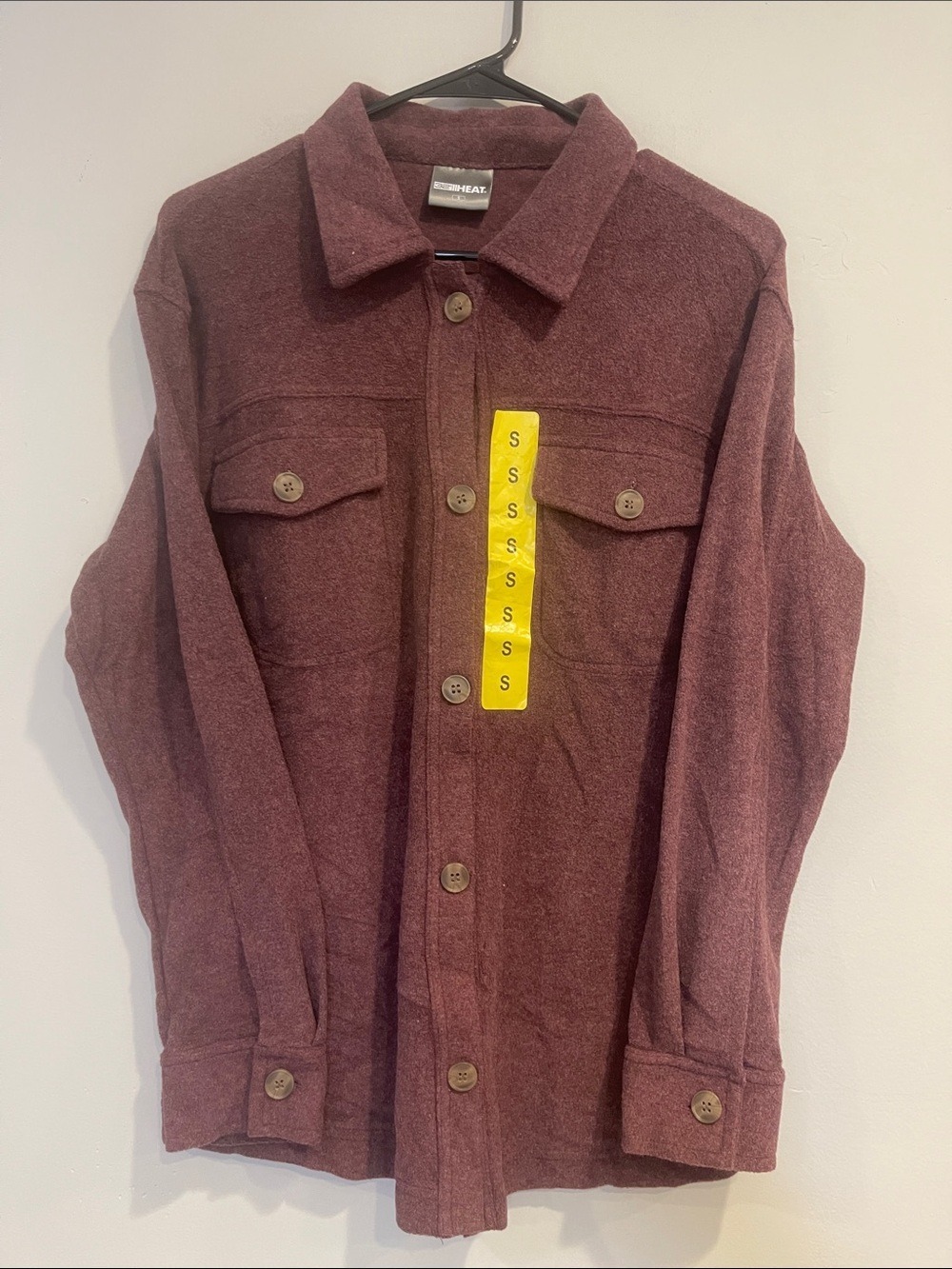 NWOT 32 Degrees Heat Women's Relaxed Fit Long Sleeve Button-Up Shirt Size Small - Picture 5 of 8